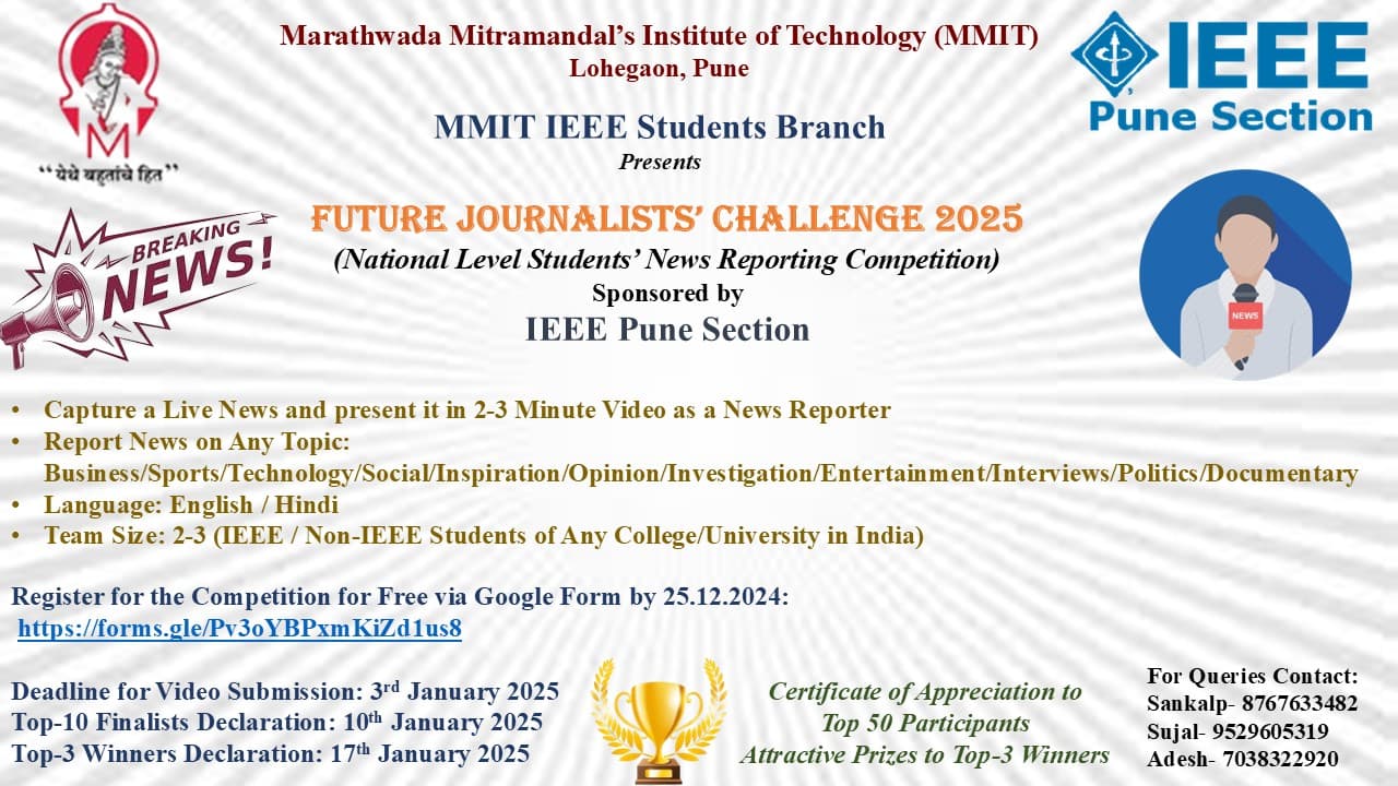 The Future Journalist Challenge 2025- National Level News Reporting Competition 8