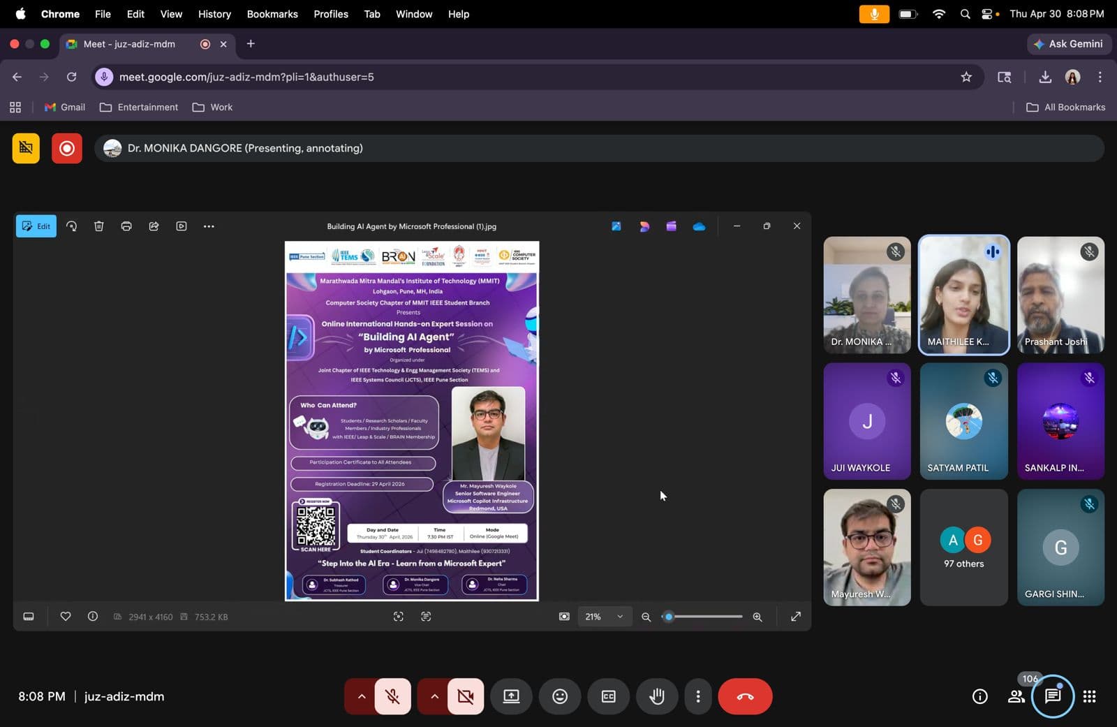 Building AI Agents: International Hands-on Expert Session by MMIT IEEE Student Branch